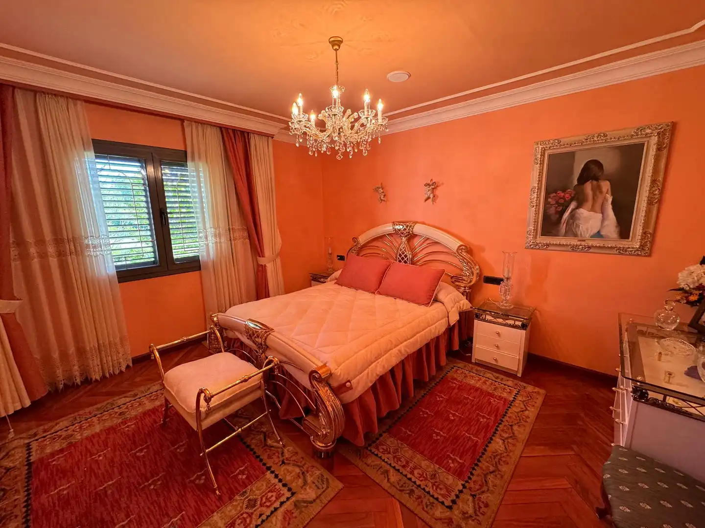 Bedroom of Houses for sale in Cacabelos  with Heating, Private garden and Parquet flooring