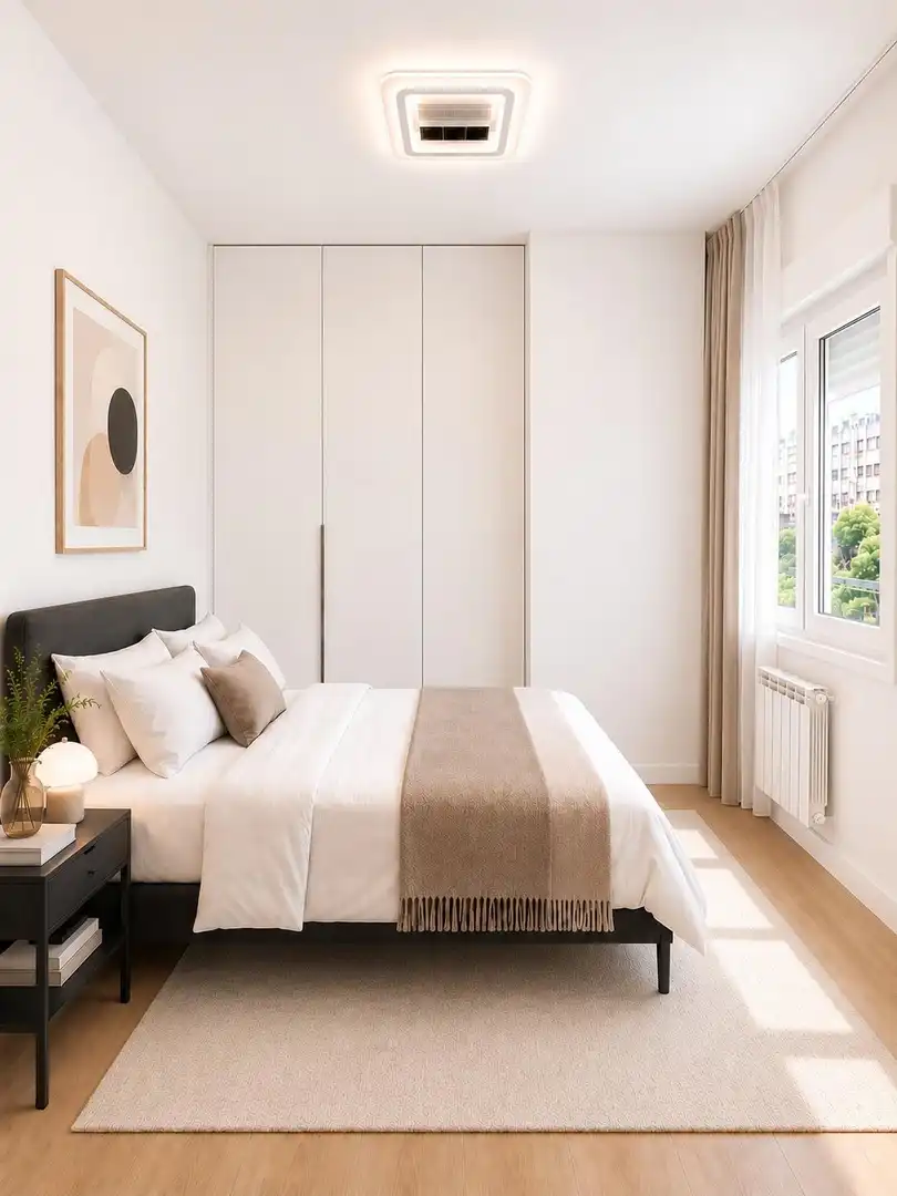 Bedroom of Flat for rent in Madrid  with Air Conditioner, Heating and Furnished