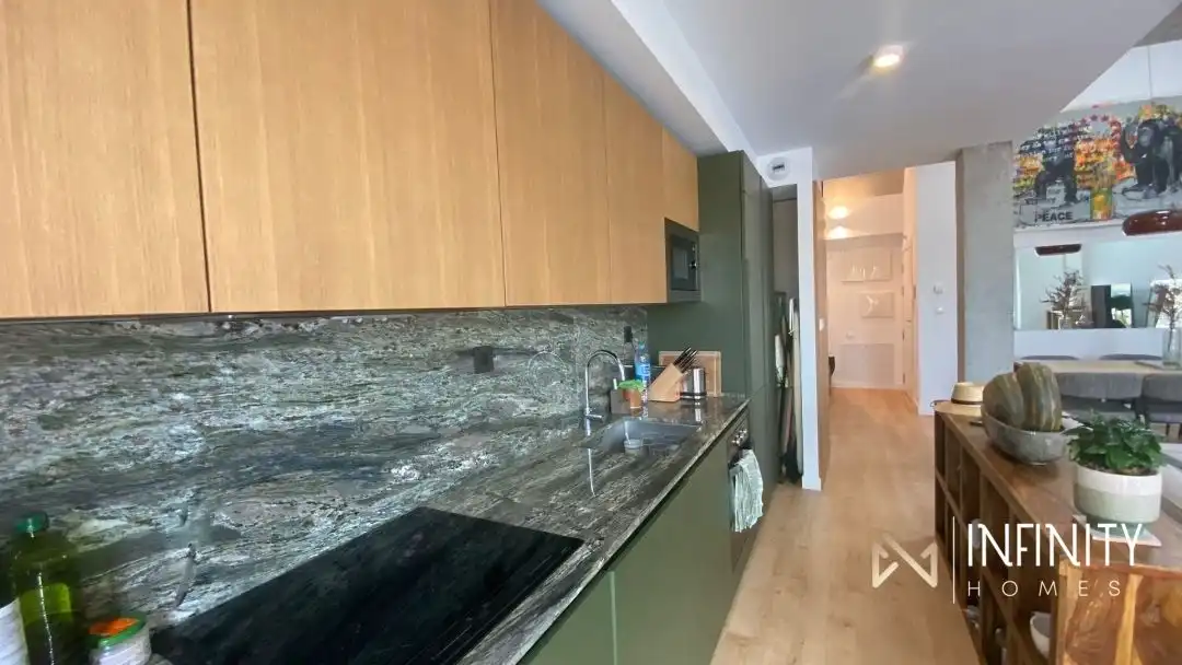 Cocina de Dúplex de alquiler en Bilbao  con Calefacción y Jardín privado