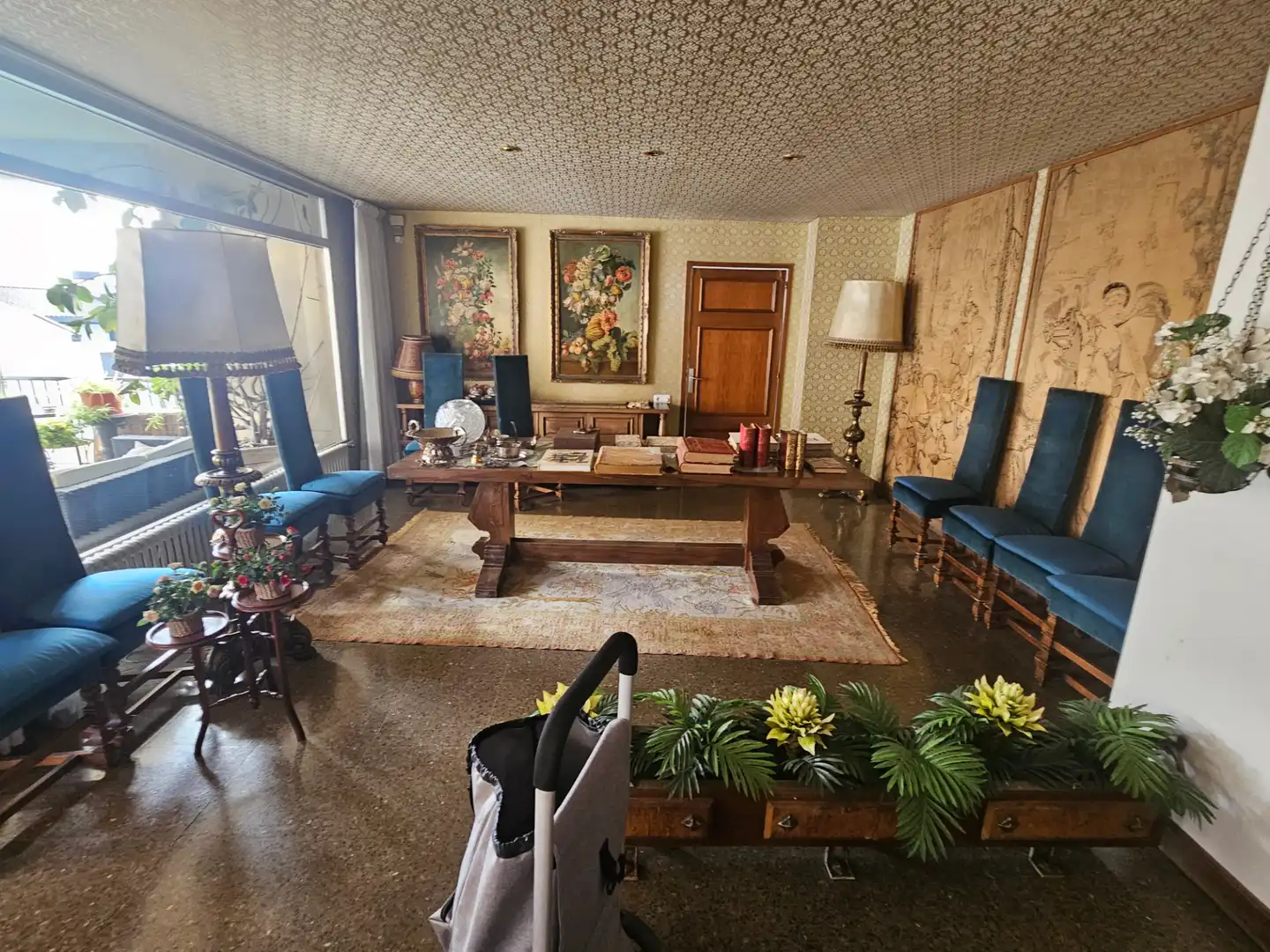 Living room of Flat for sale in Sabadell  with Heating, Parquet flooring and Terrace