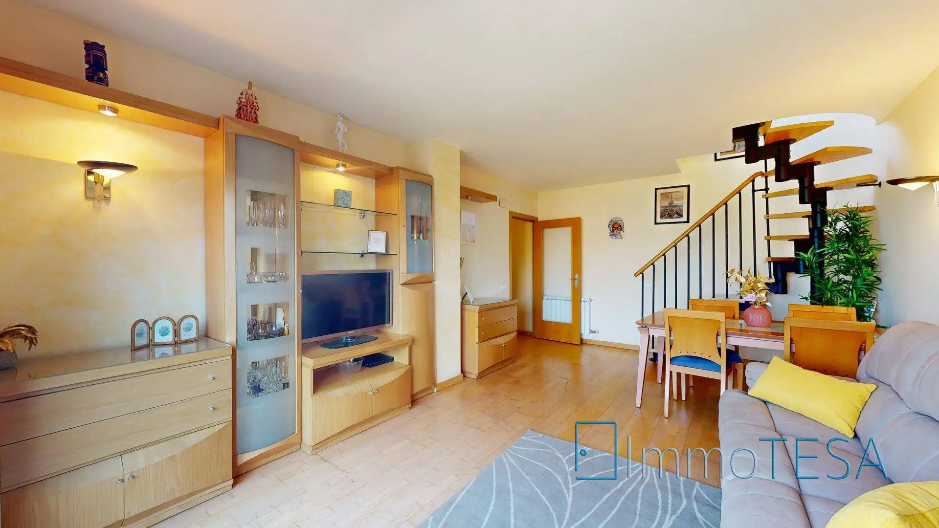 Sala d'estar de Àtic en venda en Barberà del Vallès amb Aire condicionat, Calefacció i Parquet