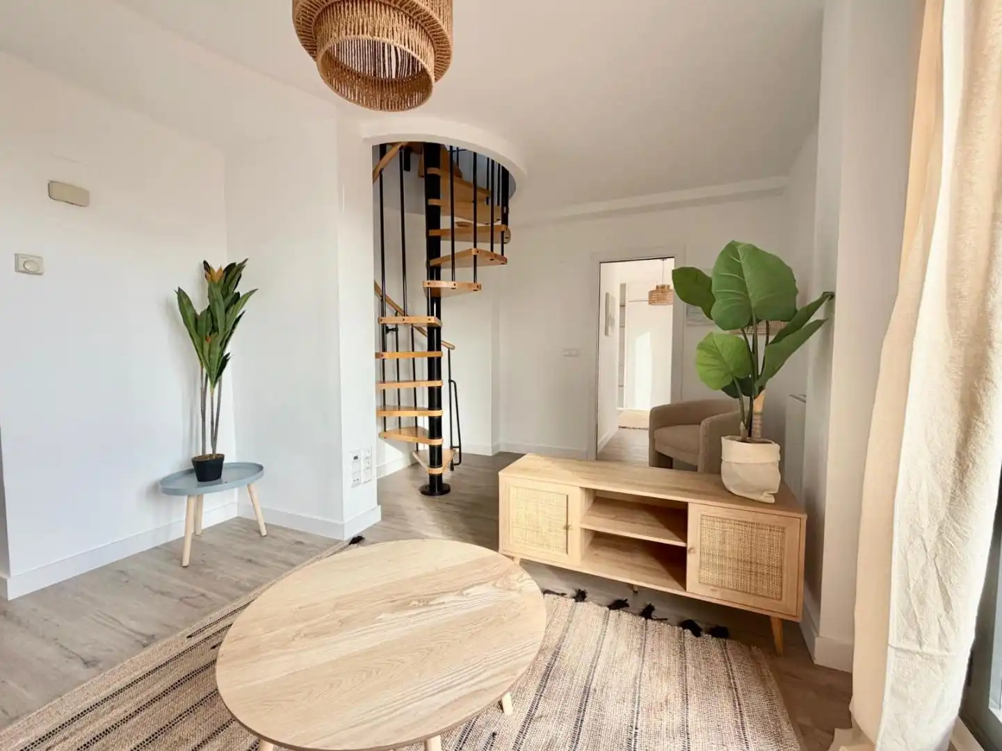 Sala de estar de Piso en venta en Villanueva de Gállego con Terraza, Trastero y Amueblado