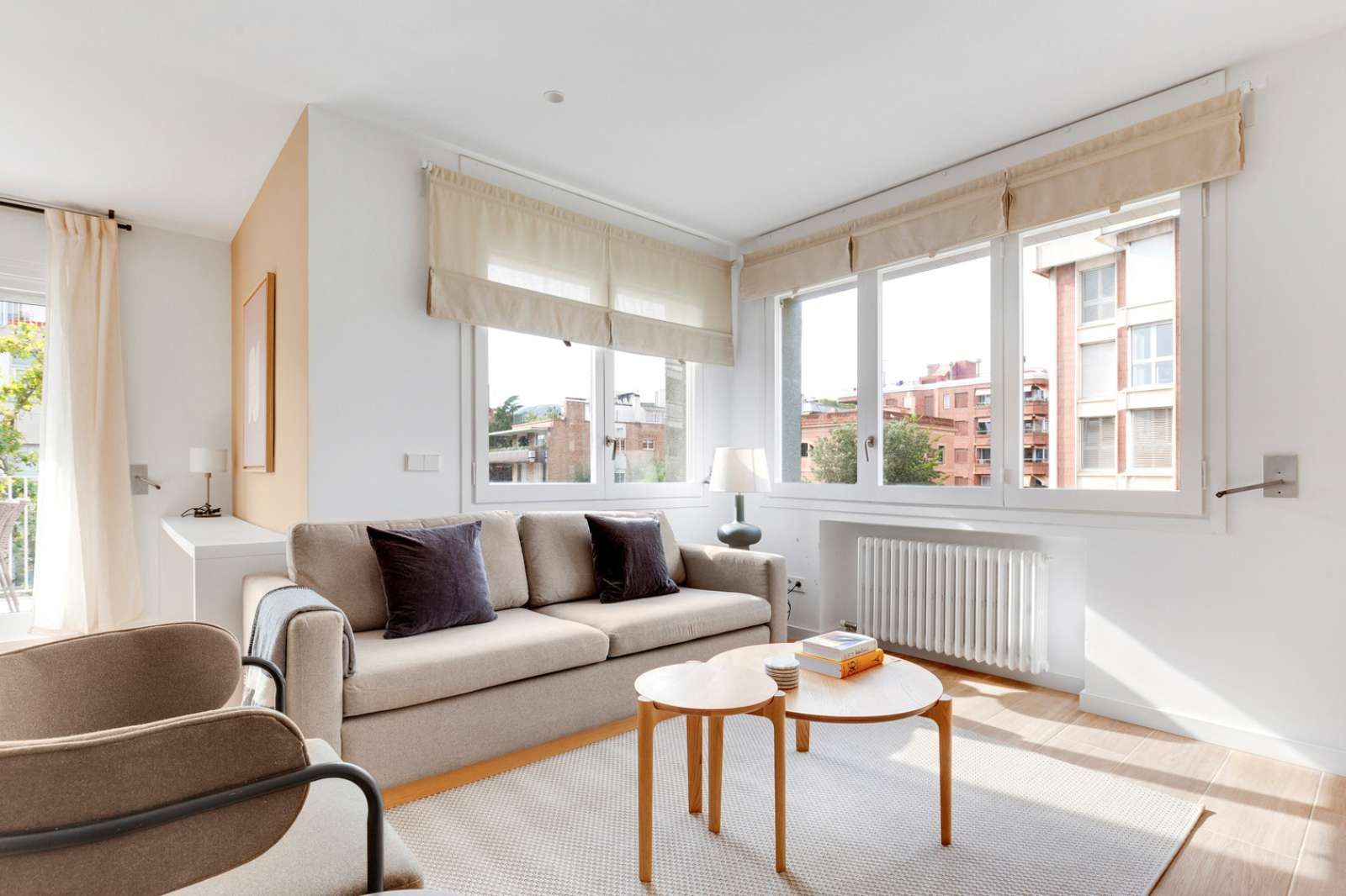 Sala d'estar de Apartament per a compartir en  Barcelona Capital amb Aire condicionat i Terrassa