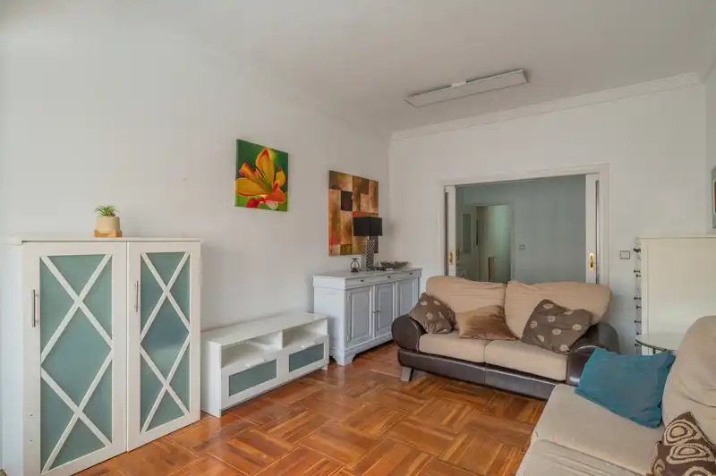 Wohnzimmer von Wohnung zum Verkauf in Madrid mit Heizung, Terrasse und Möbliert