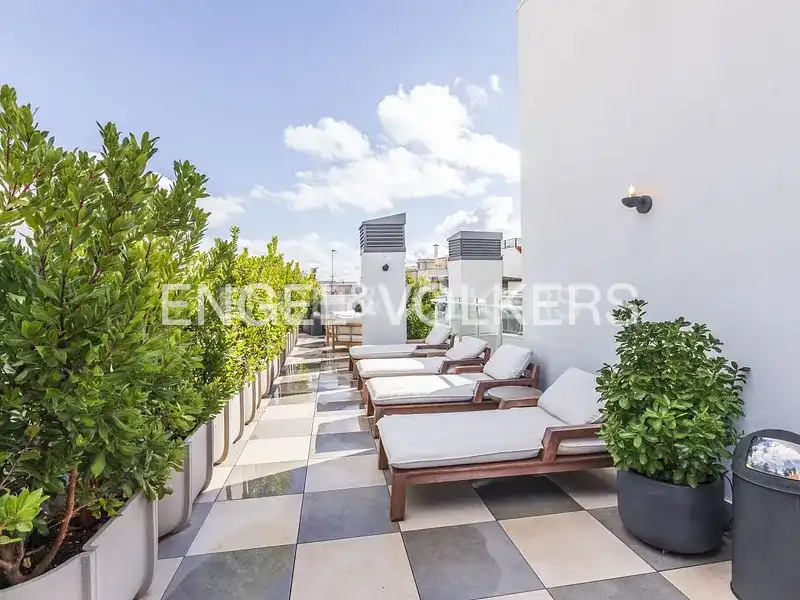 Terrace of Flat for rent in Madrid  with Air Conditioner, Heating and Swimming Pool