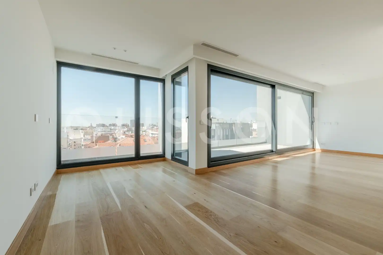 Sala de estar de Piso de alquiler en Madrid con Aire acondicionado, Calefacción y Terraza