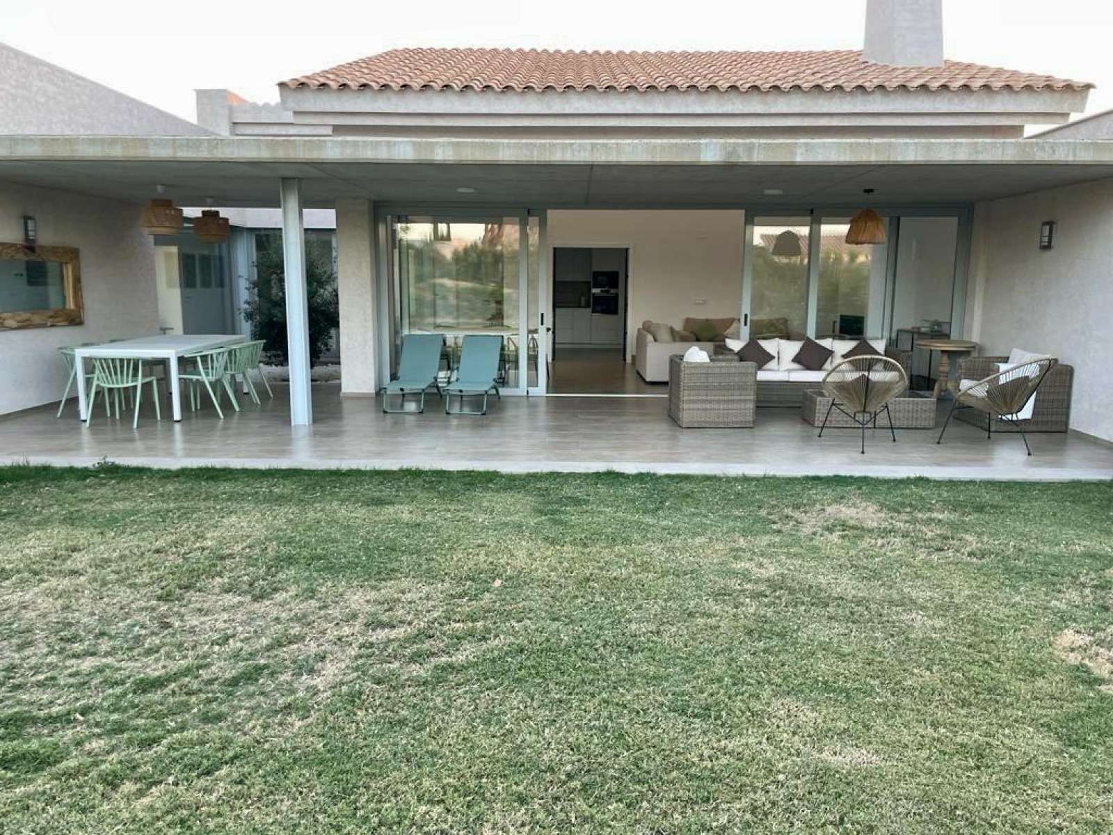 Terraza de Apartamento para compartir en El Rompido con Aire acondicionado, Calefacción y Terraza