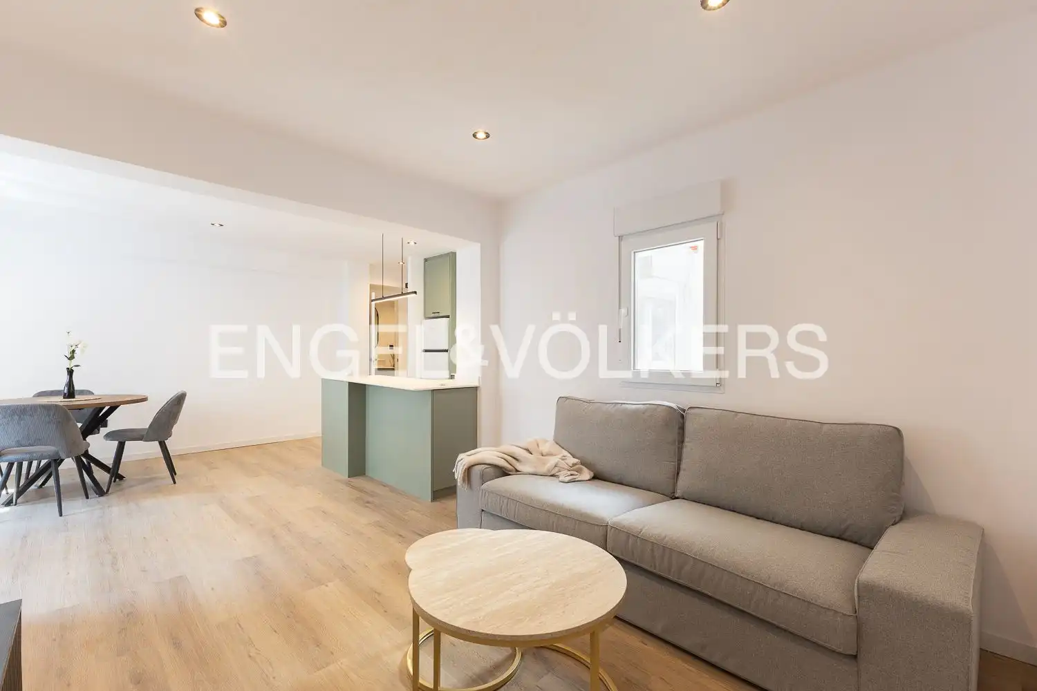 Wohnzimmer von Wohnung zur Miete in Valencia mit Klimaanlage, Heizung und Möbliert