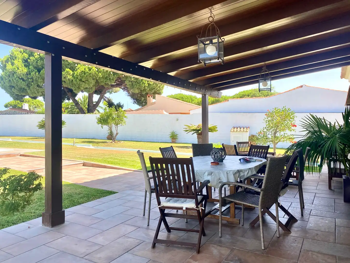 Terraza de Casa o chalet en venta en El Puerto de Santa María con Calefacción, Jardín privado y Piscina