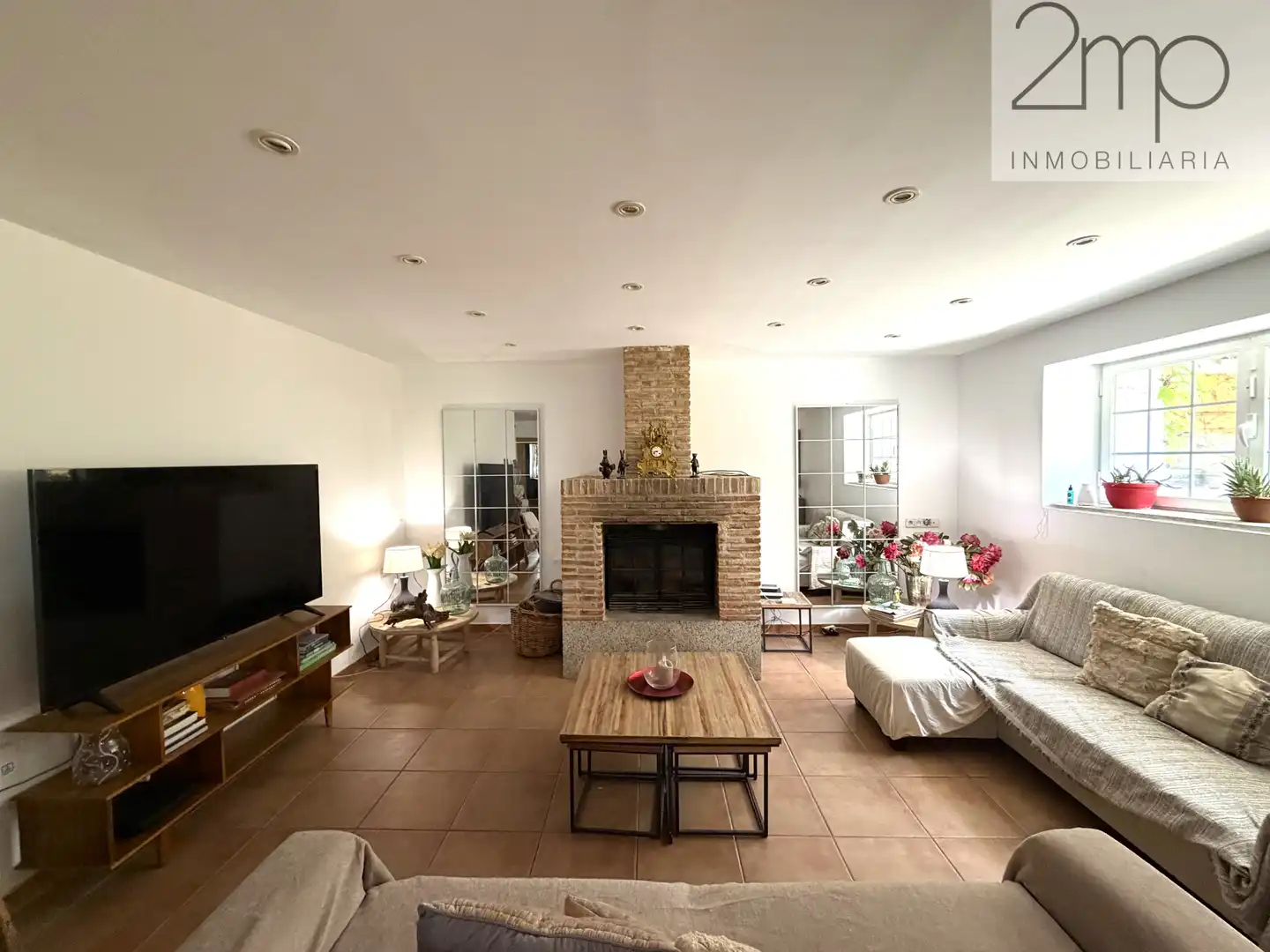 Wohnzimmer von Haus oder Chalet zur Miete in Manzanares El Real mit Heizung, Privatgarten und Parkett