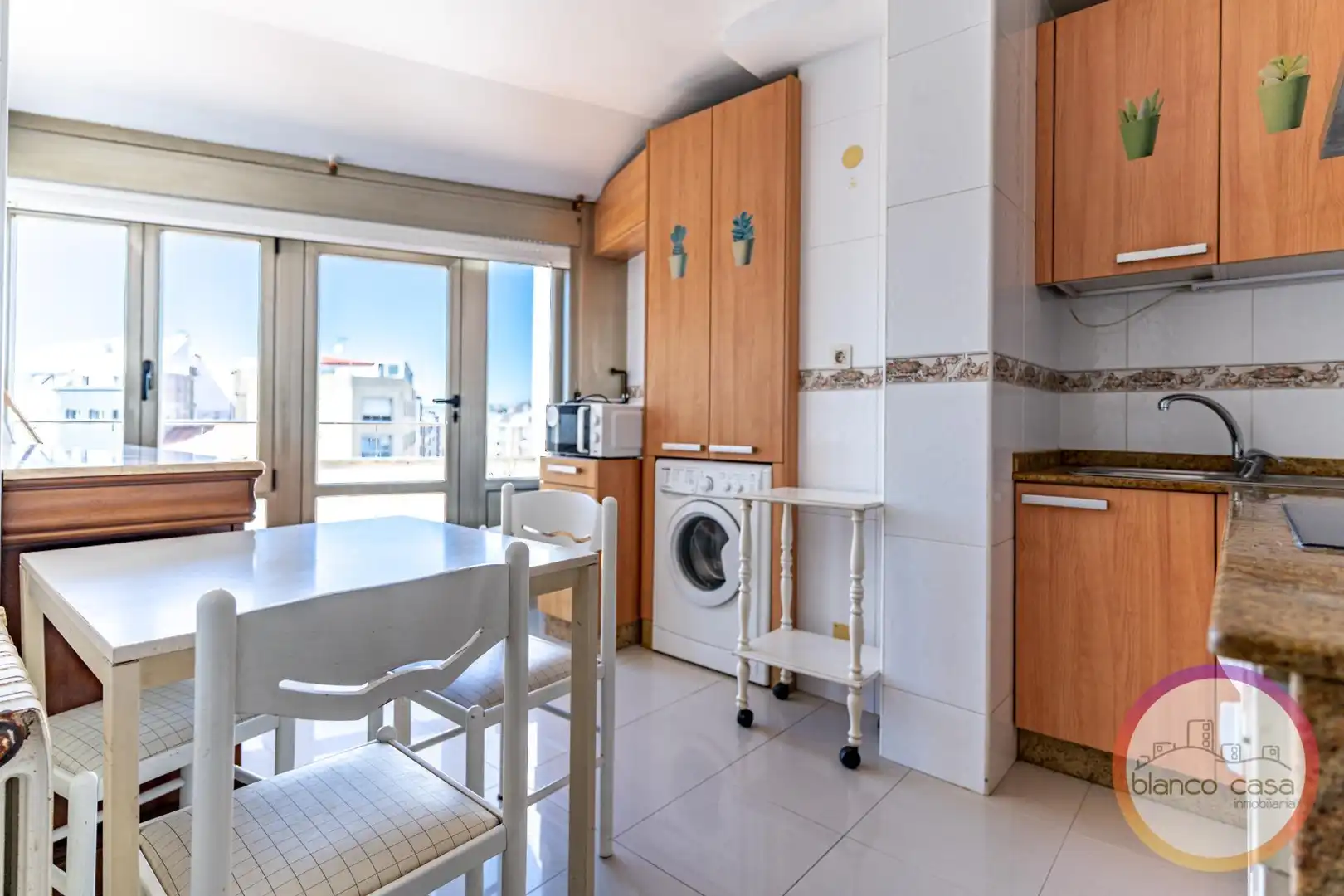 Kitchen of Flat for sale in Carballo  with Heating, Terrace and Storage room