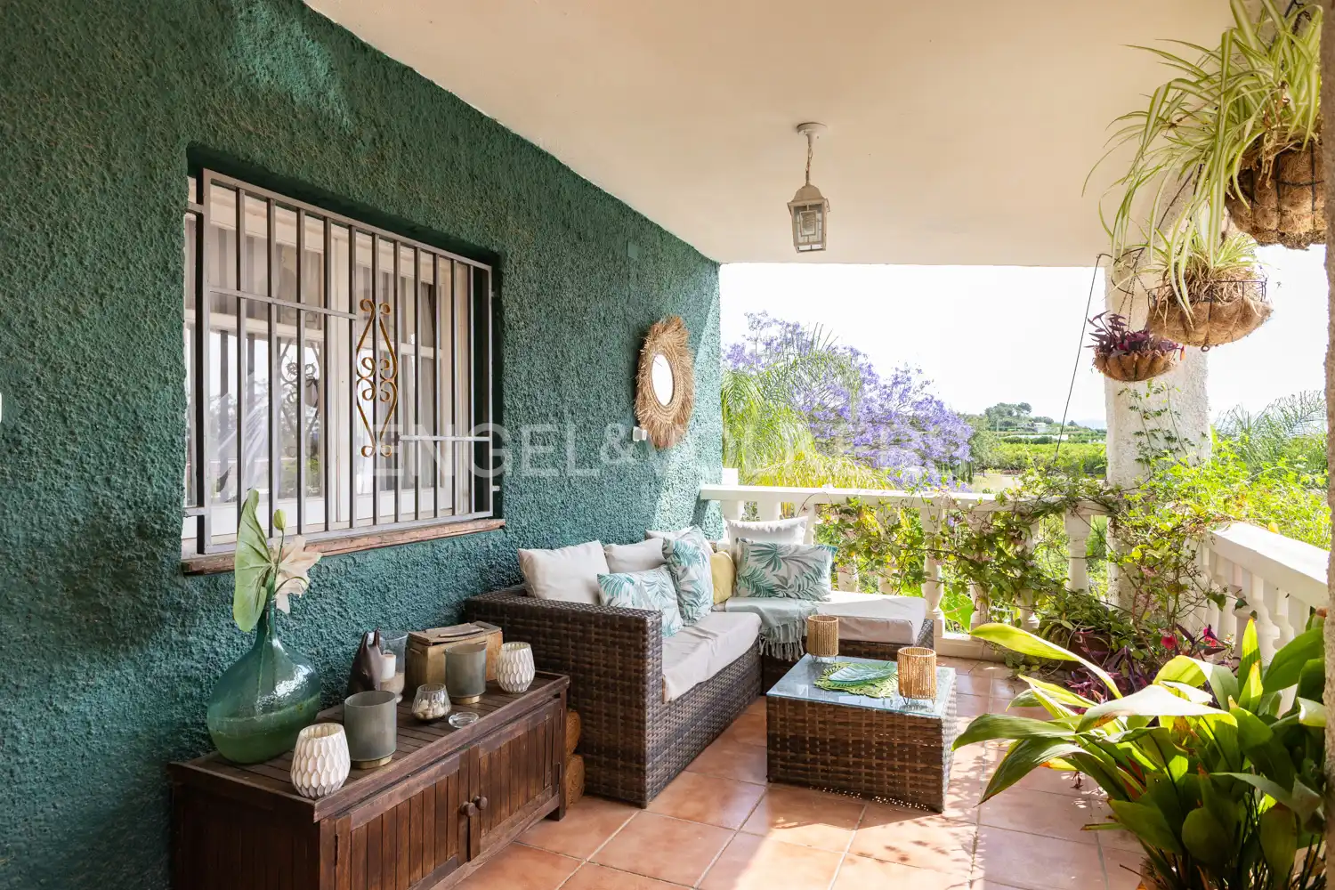 Terraza de Casa o chalet en venta en Pedralba con Aire acondicionado, Calefacción y Jardín privado