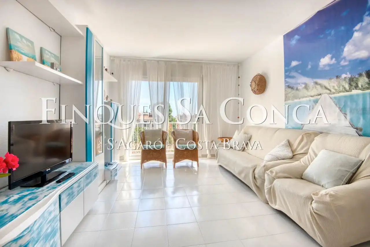 Sala d'estar de Apartament en venda en Sant Feliu de Guíxols amb Calefacció