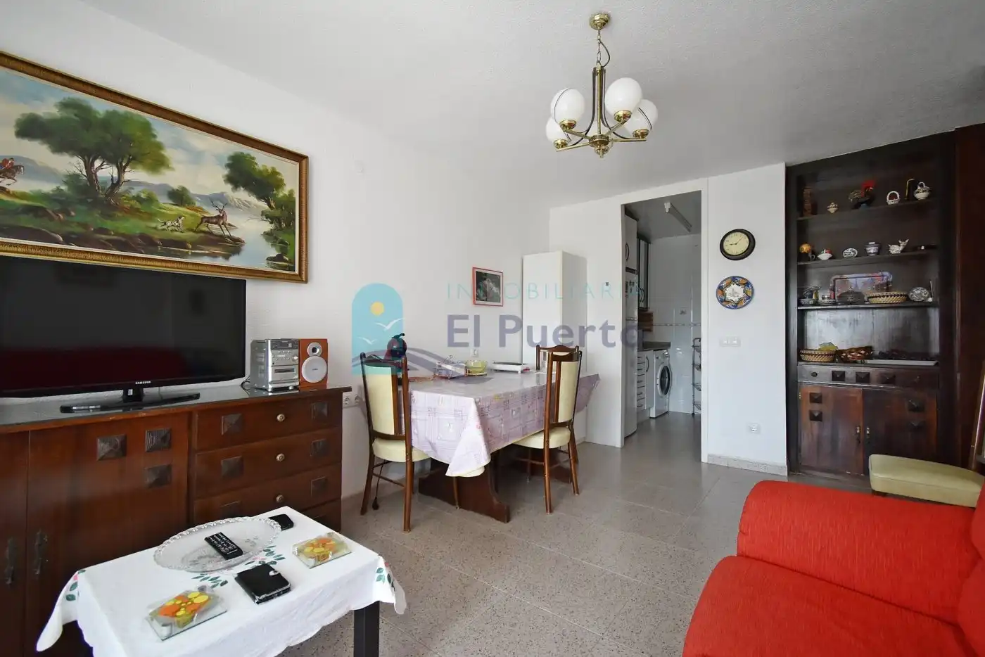 Sala de estar de Piso en venta en Mazarrón con Jardín privado, Terraza y Trastero