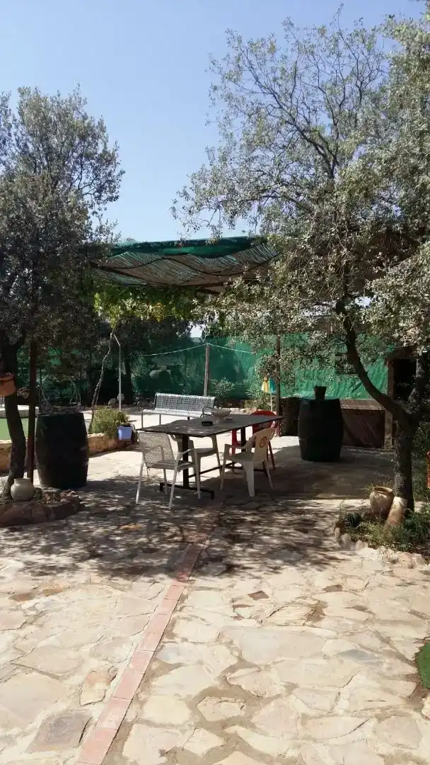 Terraza de Casa o chalet de alquiler en Almagro con Aire acondicionado, Jardín privado y Piscina