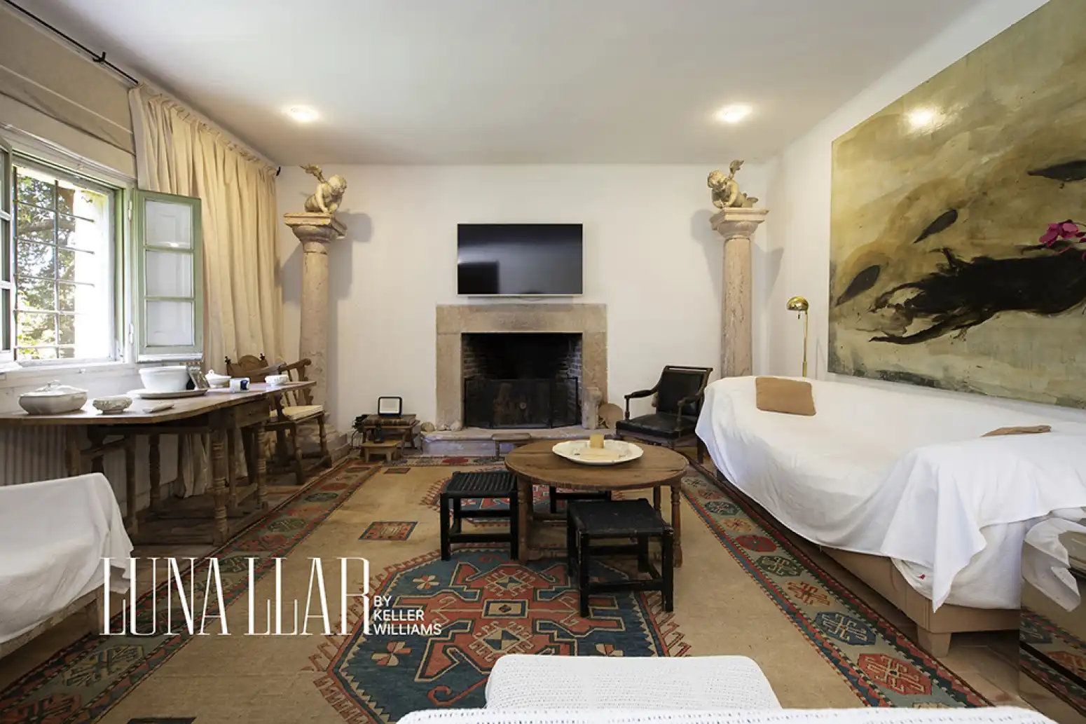 Sala de estar de Casa o chalet en venta en Pineda de Mar con Jardín privado y Piscina