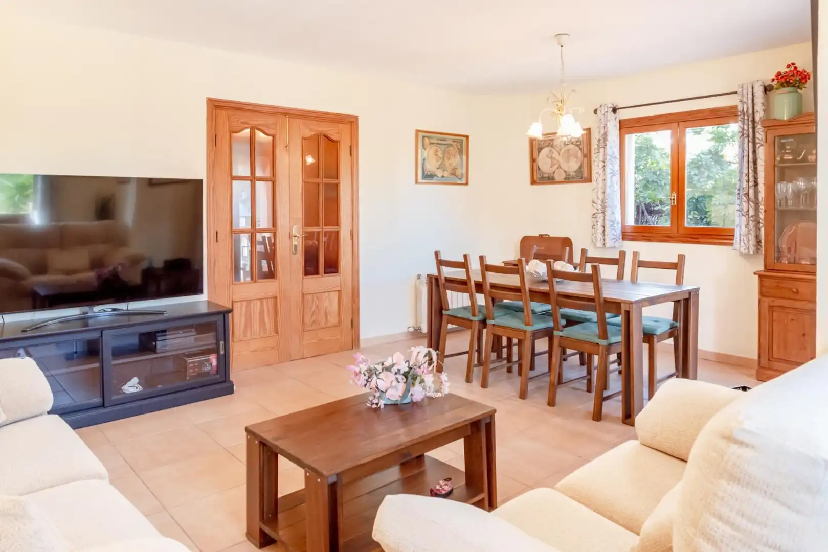 Sala d'estar de Casa adosada en venda en Marratxí amb Aire condicionat, Calefacció i Jardí privat
