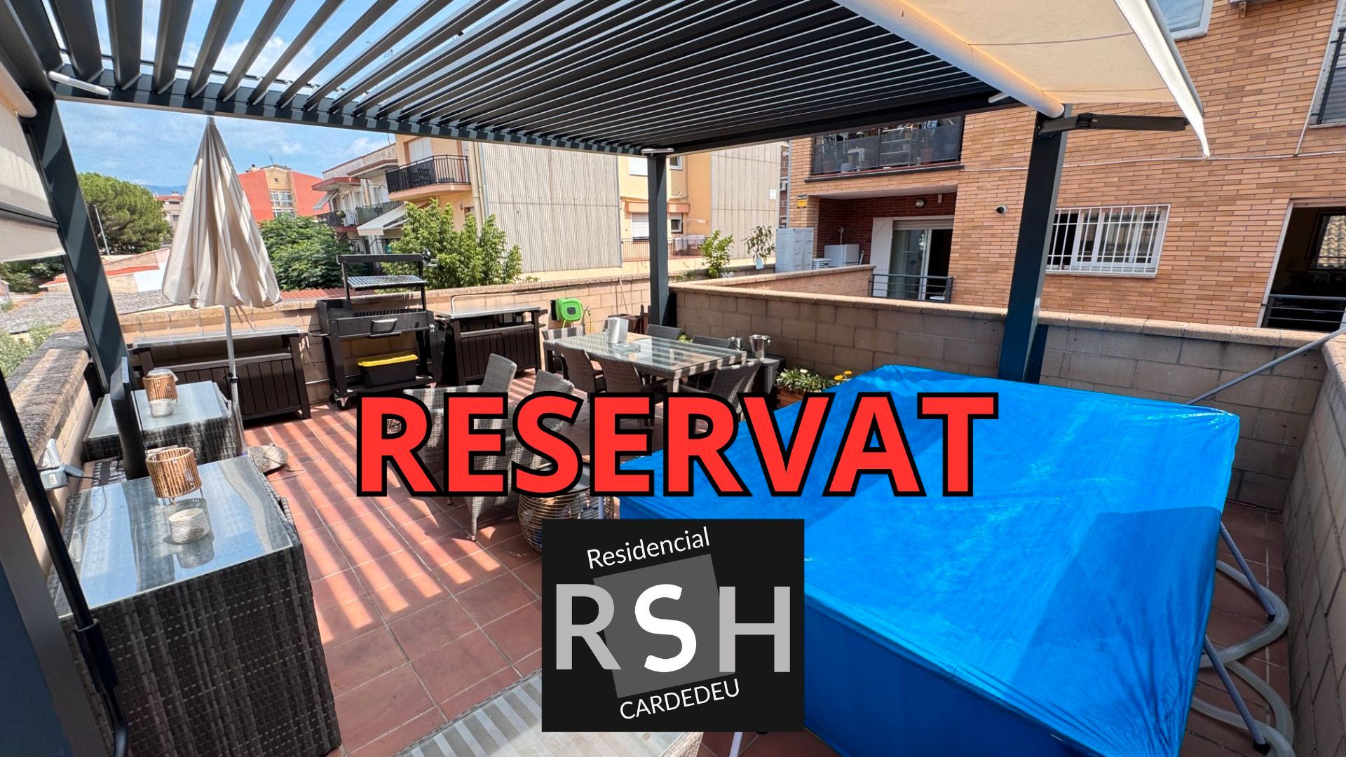 Terrace of Flat for sale in Cardedeu  with Heating, Terrace and Oven