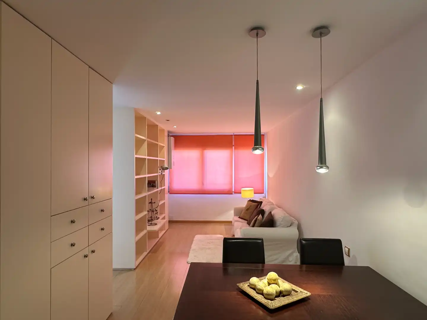 Sala de estar de Piso en venta en Lleida con Calefacción, Parquet y Amueblado