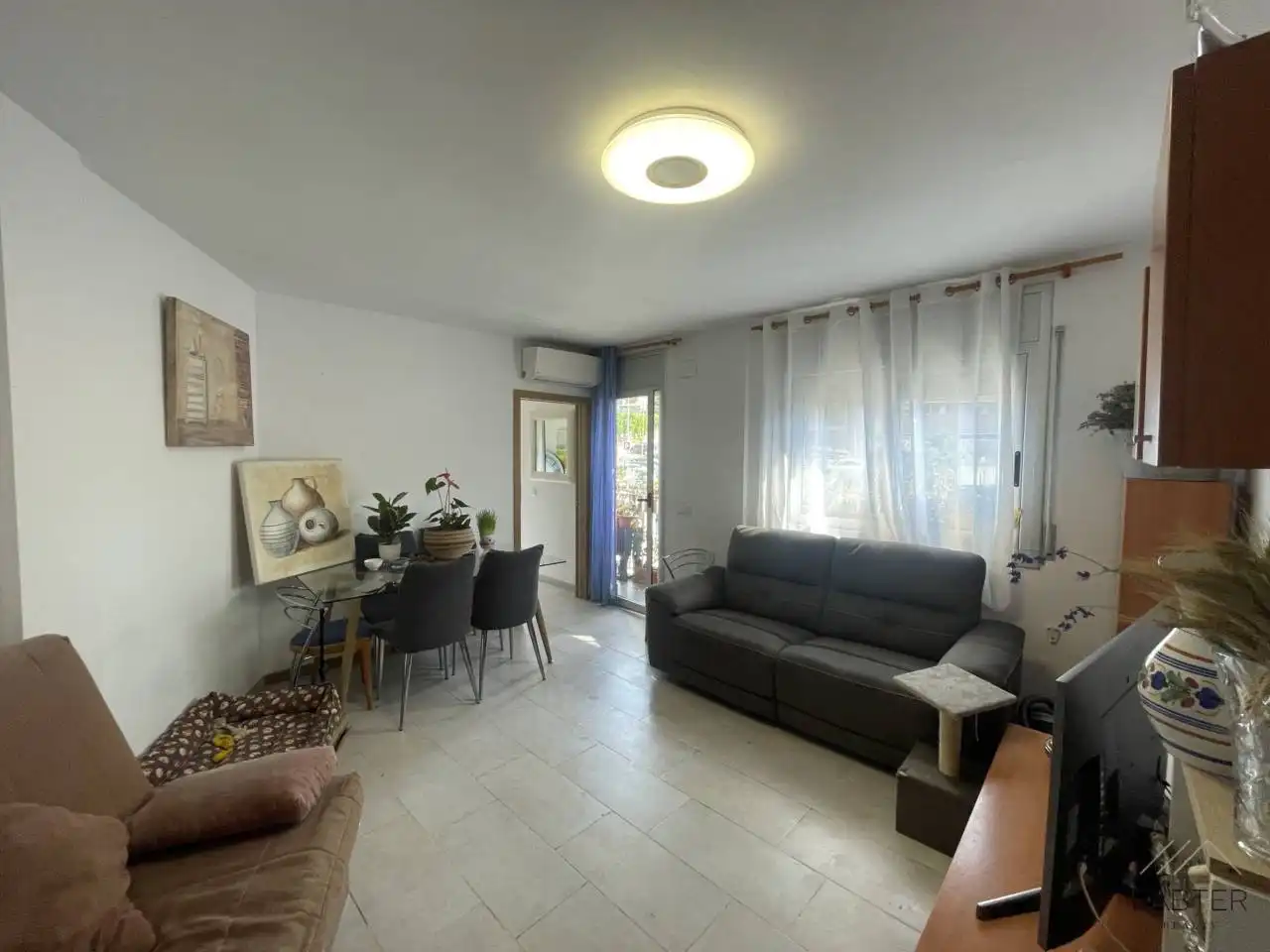 Sala d'estar de Apartament en venda en Sant Feliu de Codines amb Aire condicionat, Calefacció i Traster
