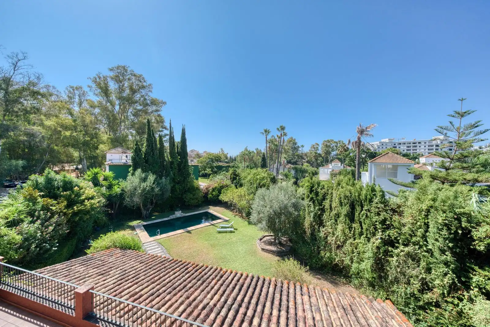 Garden of Houses for rent in Marbella  with Air Conditioner, Private garden and Swimming Pool
