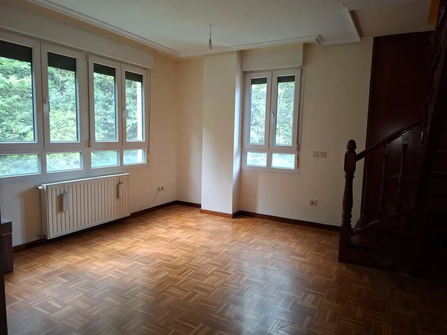 Sala d'estar de Dúplex en venda en Mieres (Asturias) amb Calefacció, Parquet i Traster