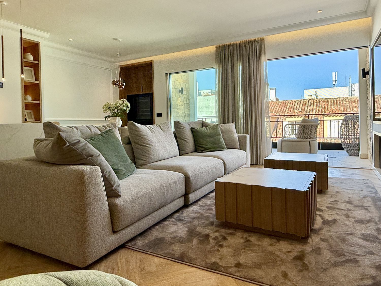 Living room of Flat for sale in  Madrid Capital  with Air Conditioner, Heating and Terrace