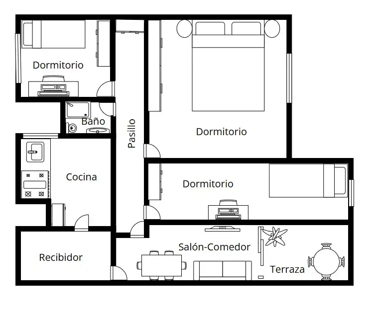 Flat for sale in Alcorcón  with Heating, Terrace and Furnished