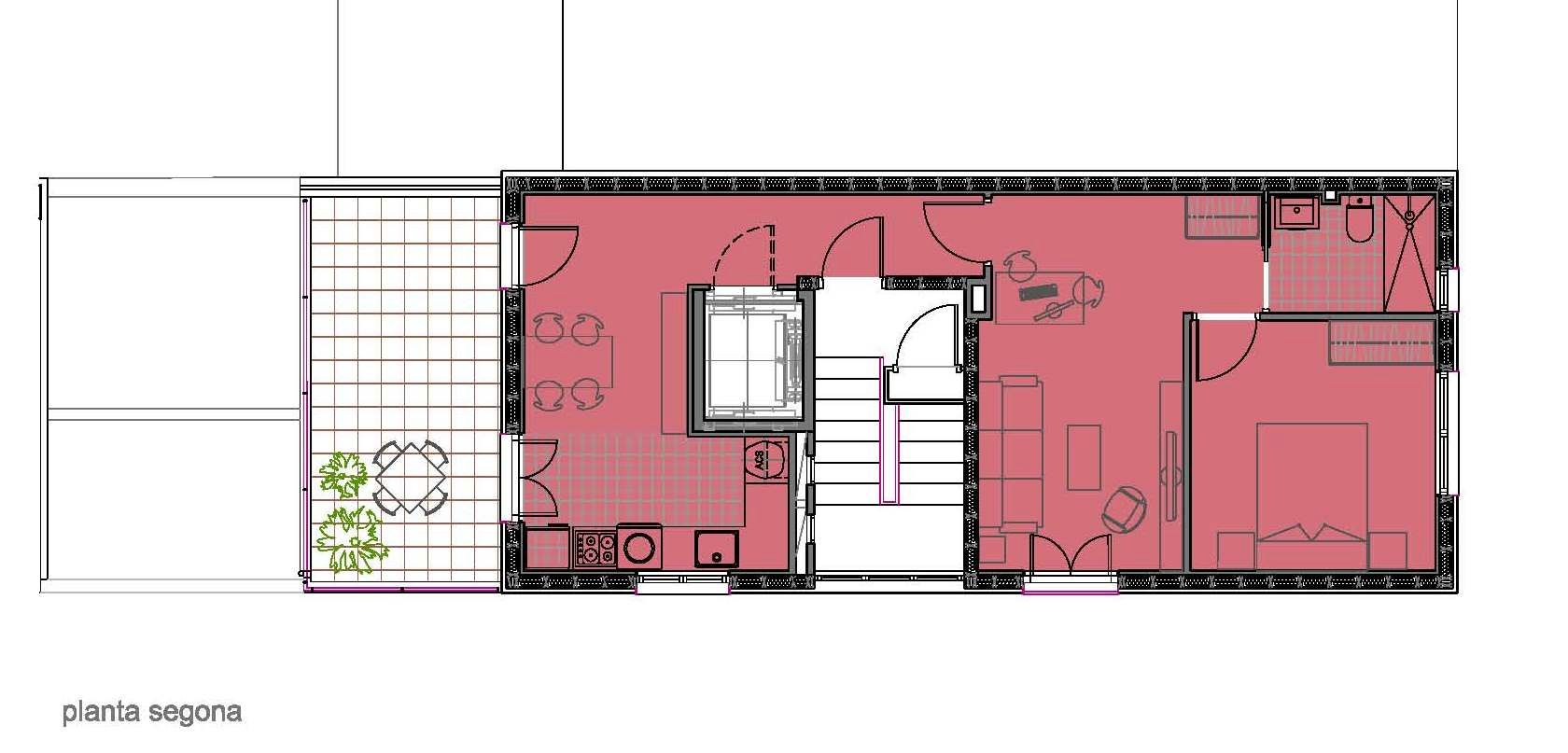 Ático de alquiler en Badalona con Aire acondicionado, Calefacción y Terraza
