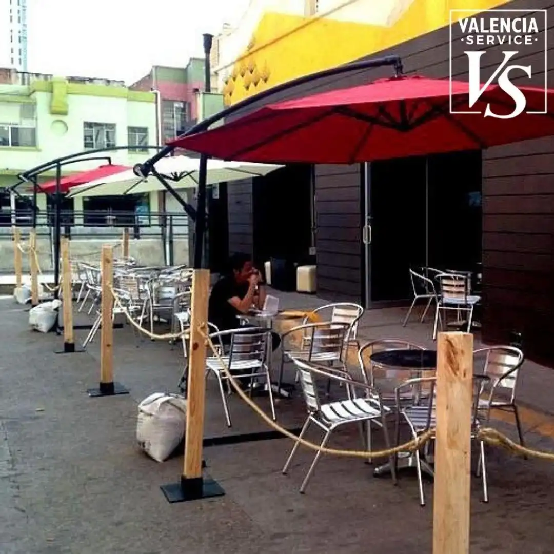 Terrace of Commercial properties for rent in Valencia  with Furnished