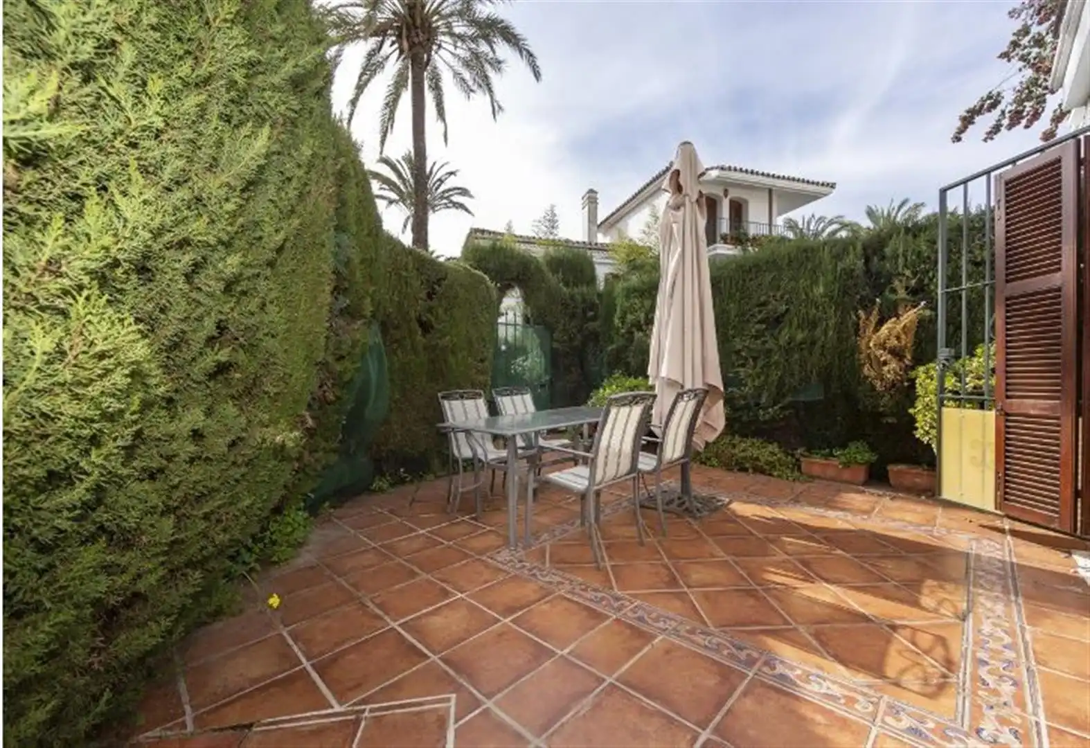 Garden of Detached homes for rent in Estepona  with Air Conditioner, Terrace and Swimming Pool
