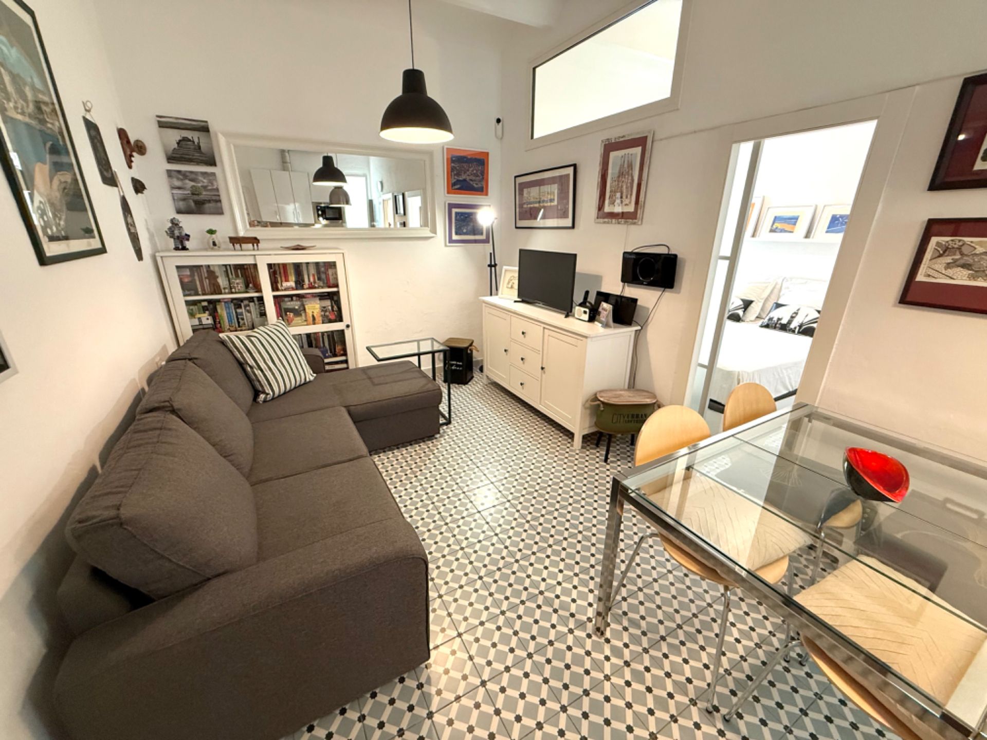 Living room of Flat to rent in  Barcelona Capital  with Furnished, Oven and Washing machine