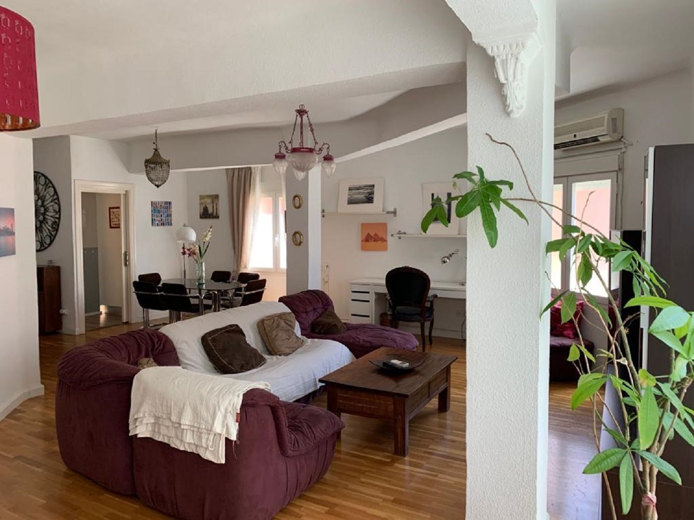 Living room of Flat to rent in  Murcia Capital  with Air Conditioner and Furnished