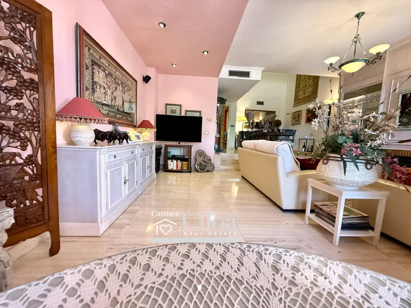 Sala de estar de Casa o chalet en venta en Alicante / Alacant con Aire acondicionado, Jardín privado y Terraza