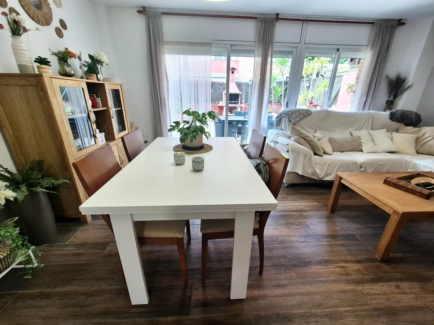 Comedor de Casa adosada en venta en Malgrat de Mar con Aire acondicionado, Calefacción y Jardín privado