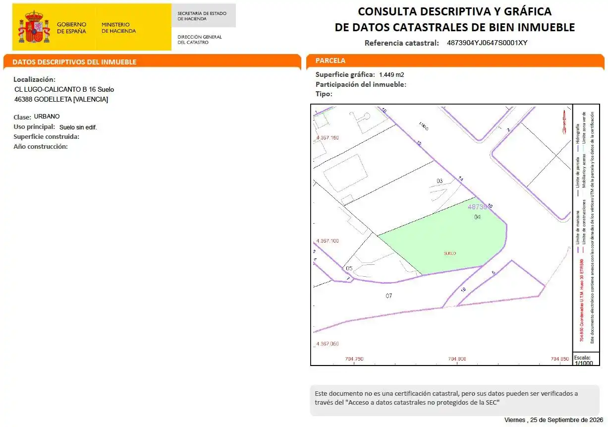Terreny residencial en venda a Godelleta, imagen 4
