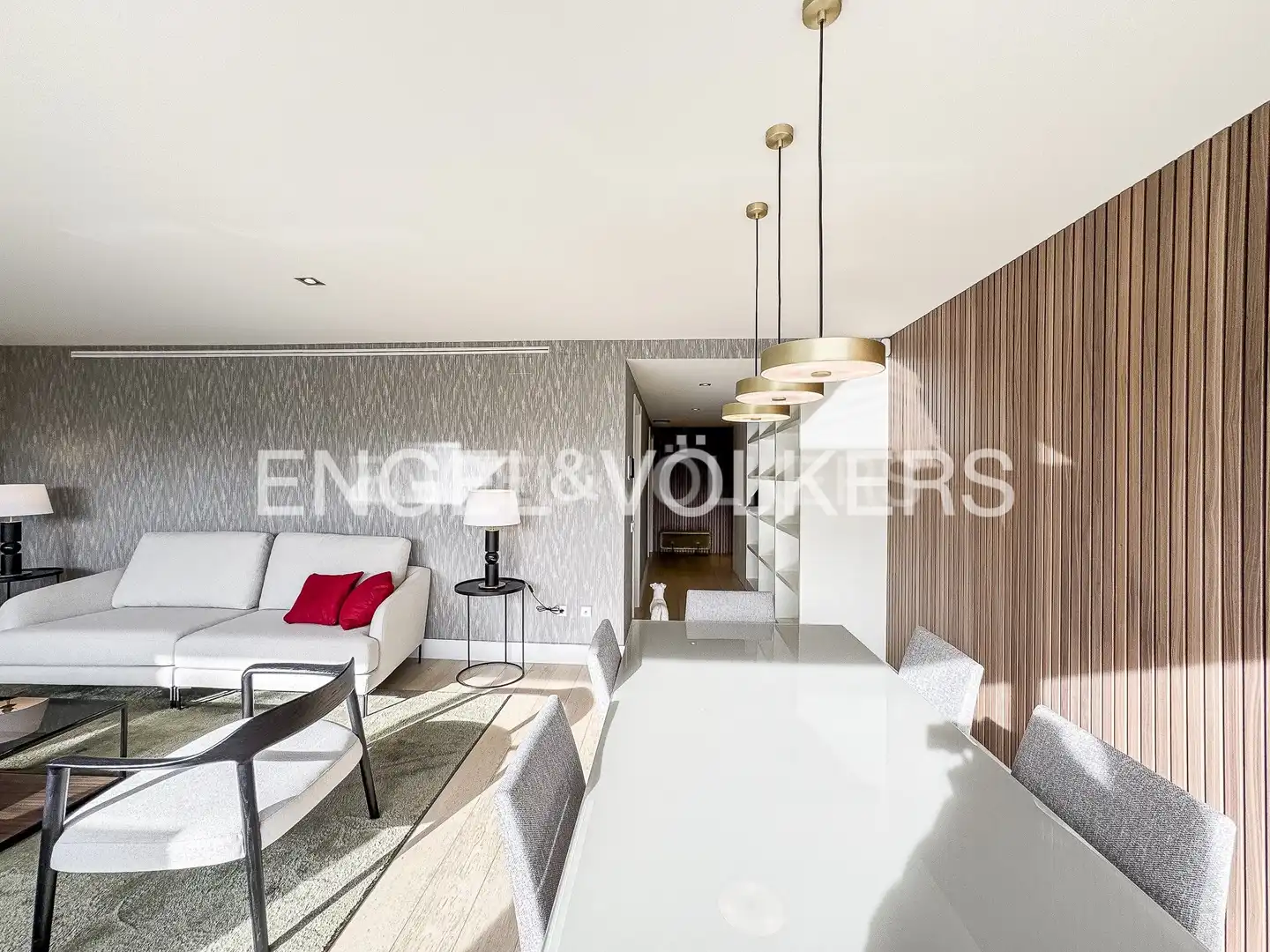 Living room of Flat for rent in Barcelona  with Air Conditioner, Heating and Parquet flooring