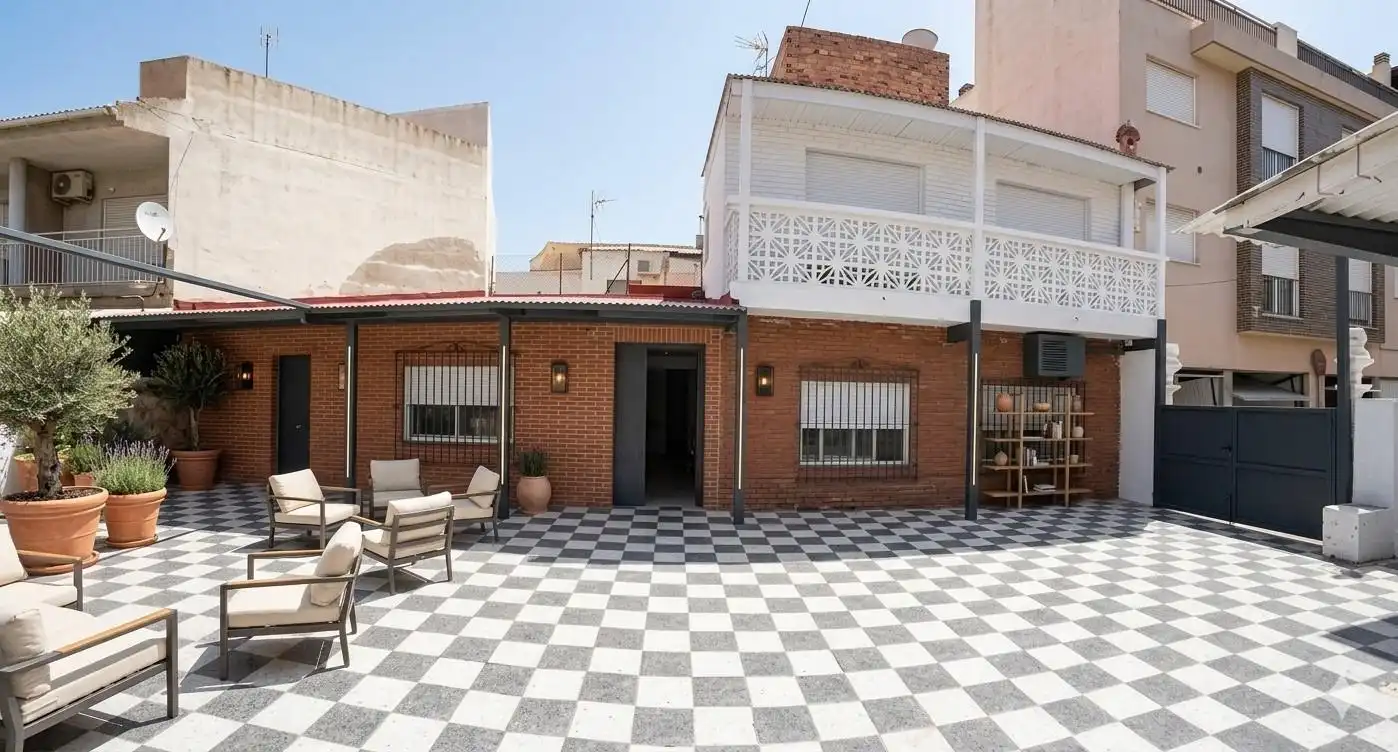 Exterior view of Detached homes for sale in  Murcia Capital  with Terrace, Storage room and Swimming Pool