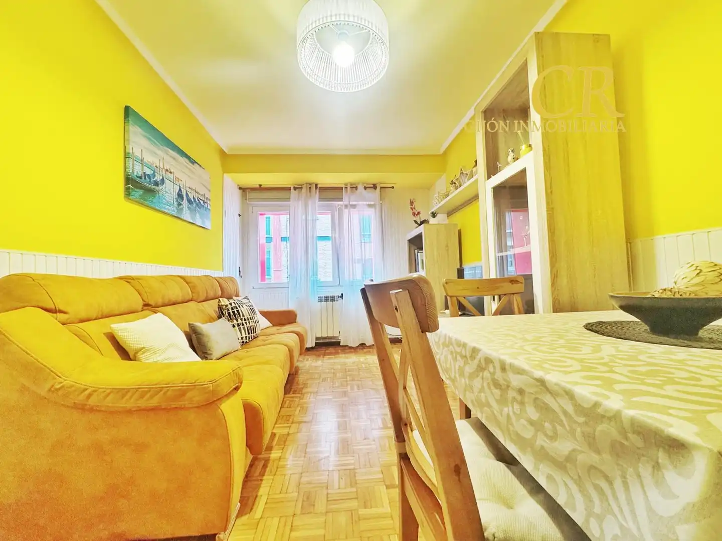 Sala de estar de Piso en venta en Gijón  con Calefacción, Terraza y Amueblado
