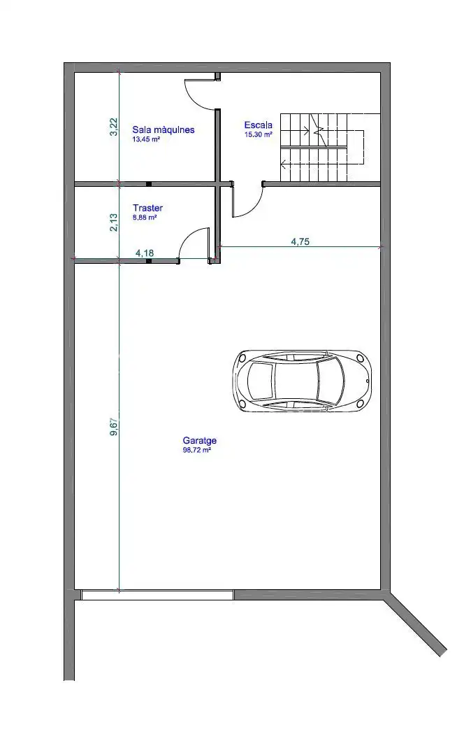 Parking de Casa o chalet en venta en Sant Andreu de Llavaneres con Aire acondicionado, Calefacción y Jardín privado