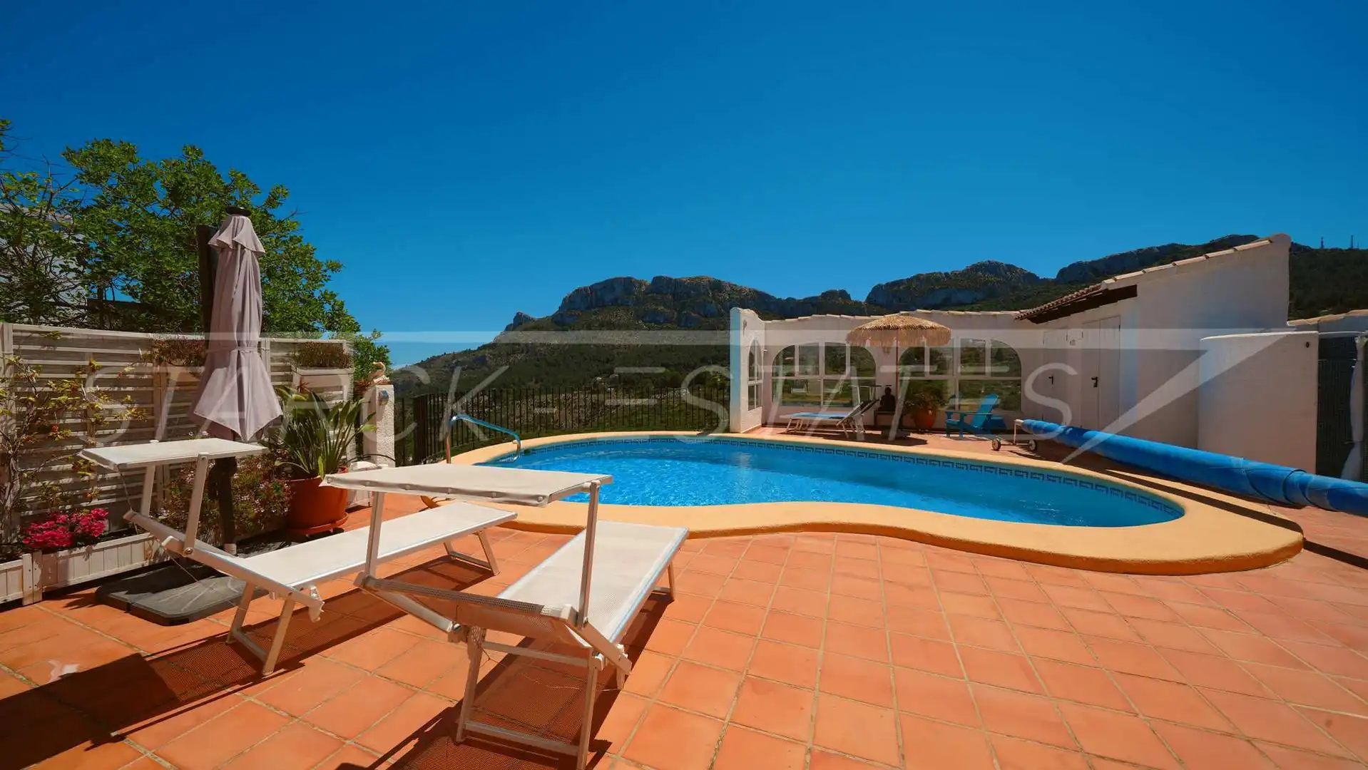 Terraza de Casa o chalet en venta en La Vall d'Ebo con Aire acondicionado, Jardín privado y Piscina