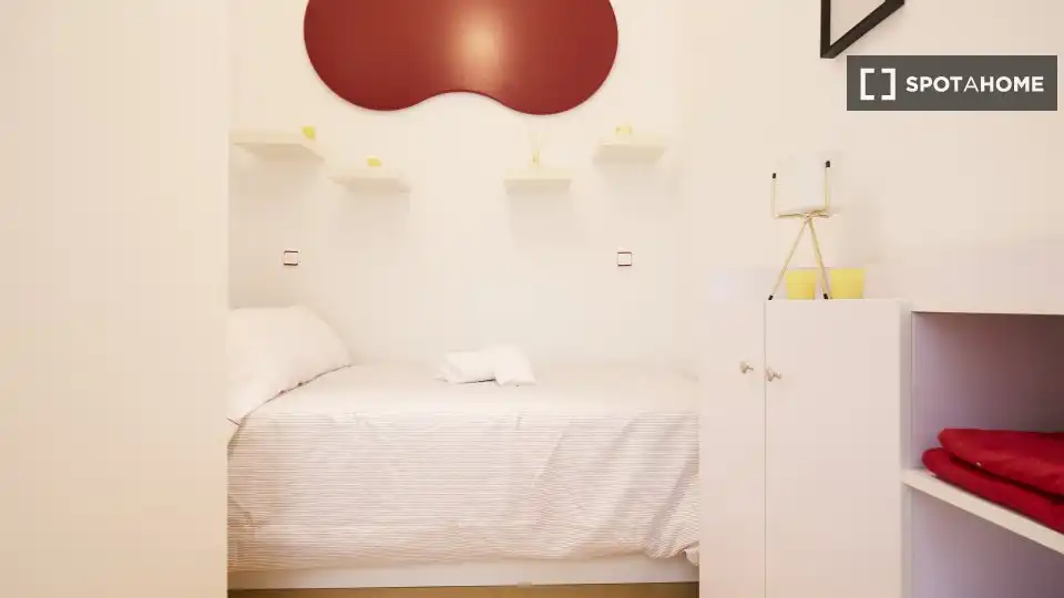 Habitación de Piso de alquiler en Madrid con Aire acondicionado, Calefacción y Amueblado