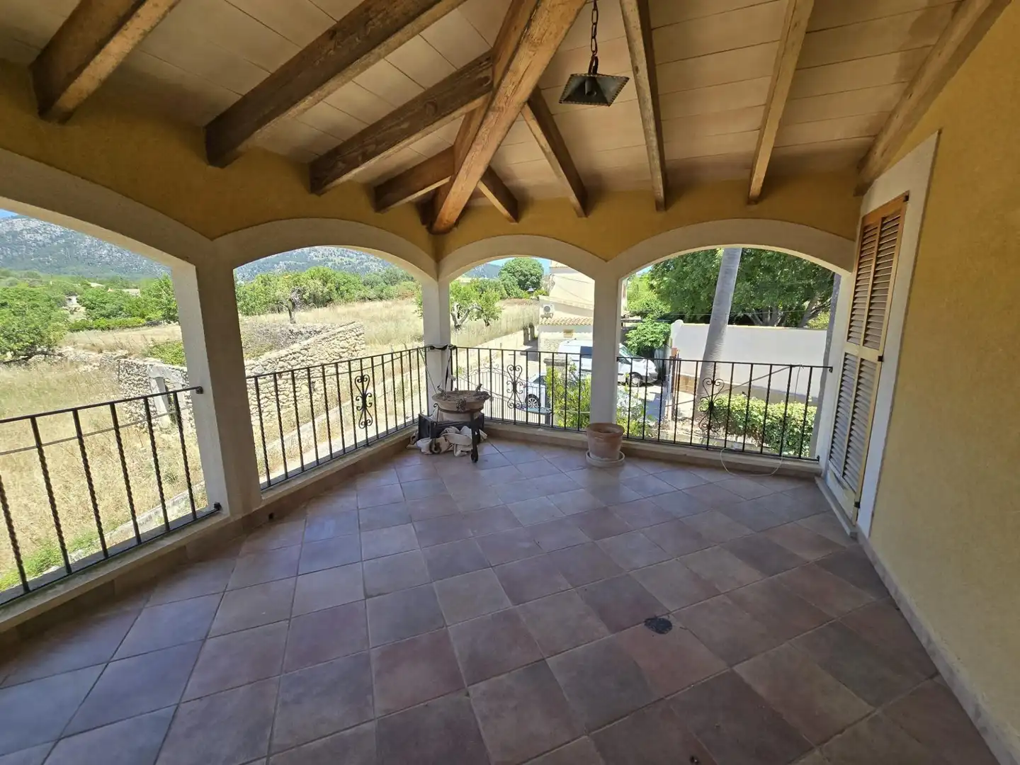 Terrasse von Haus oder Chalet zum Verkauf in Campanet mit Klimaanlage, Heizung und Privatgarten