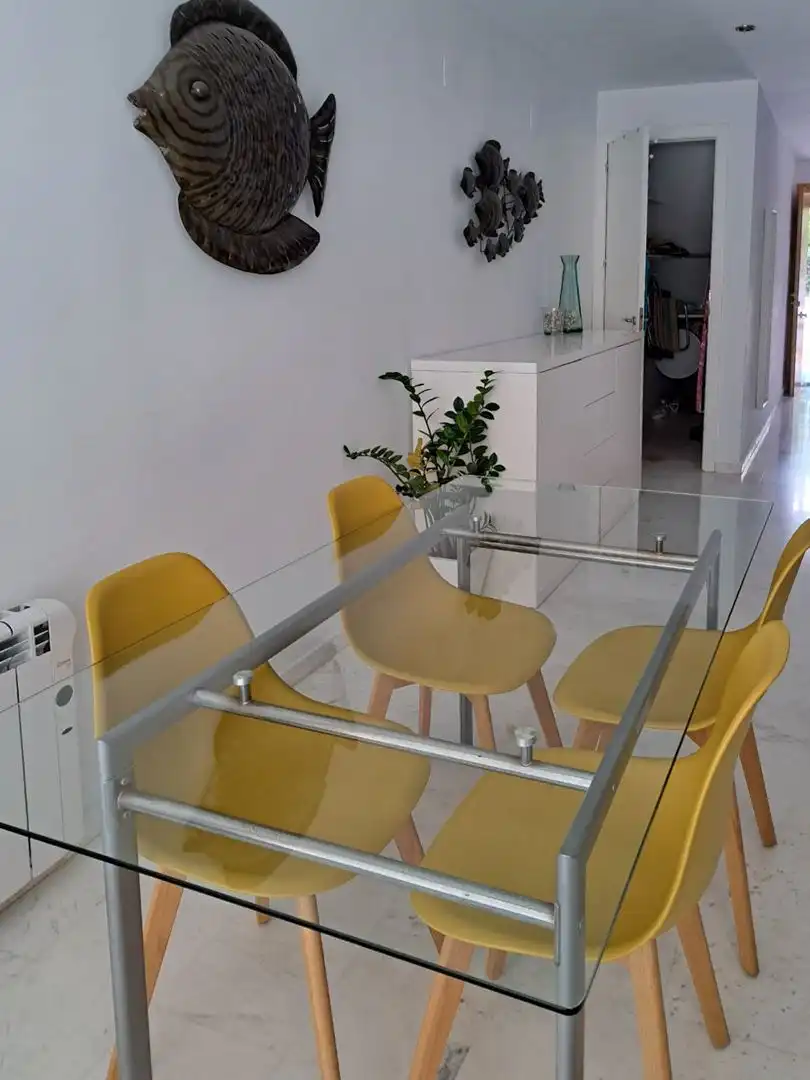 Menjador de Apartament en venda en Jávea / Xàbia amb Aire condicionat, Jardí privat i Traster