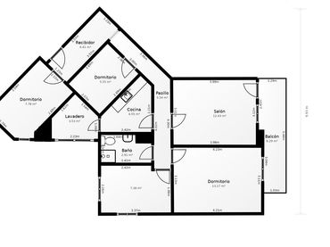Piso con balcón en venta en Extramurs