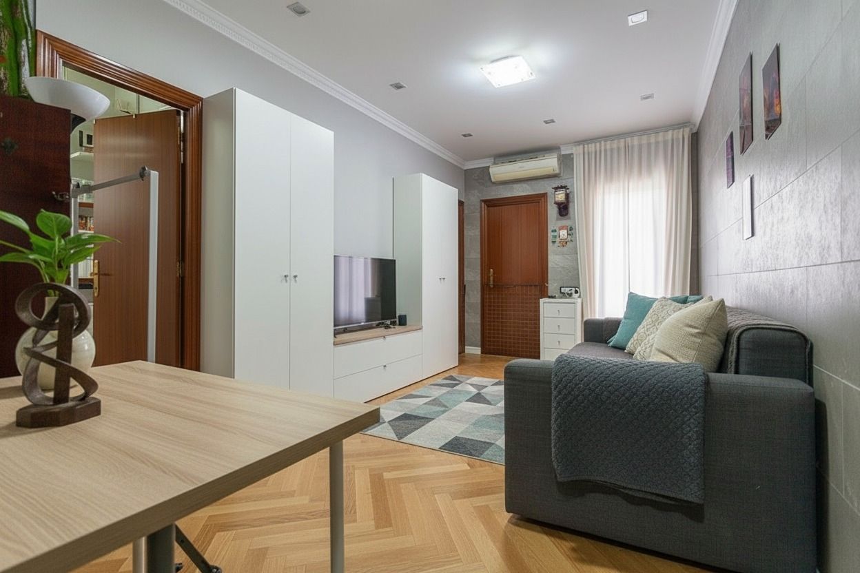 Living room of Flat for sale in L'Hospitalet de Llobregat