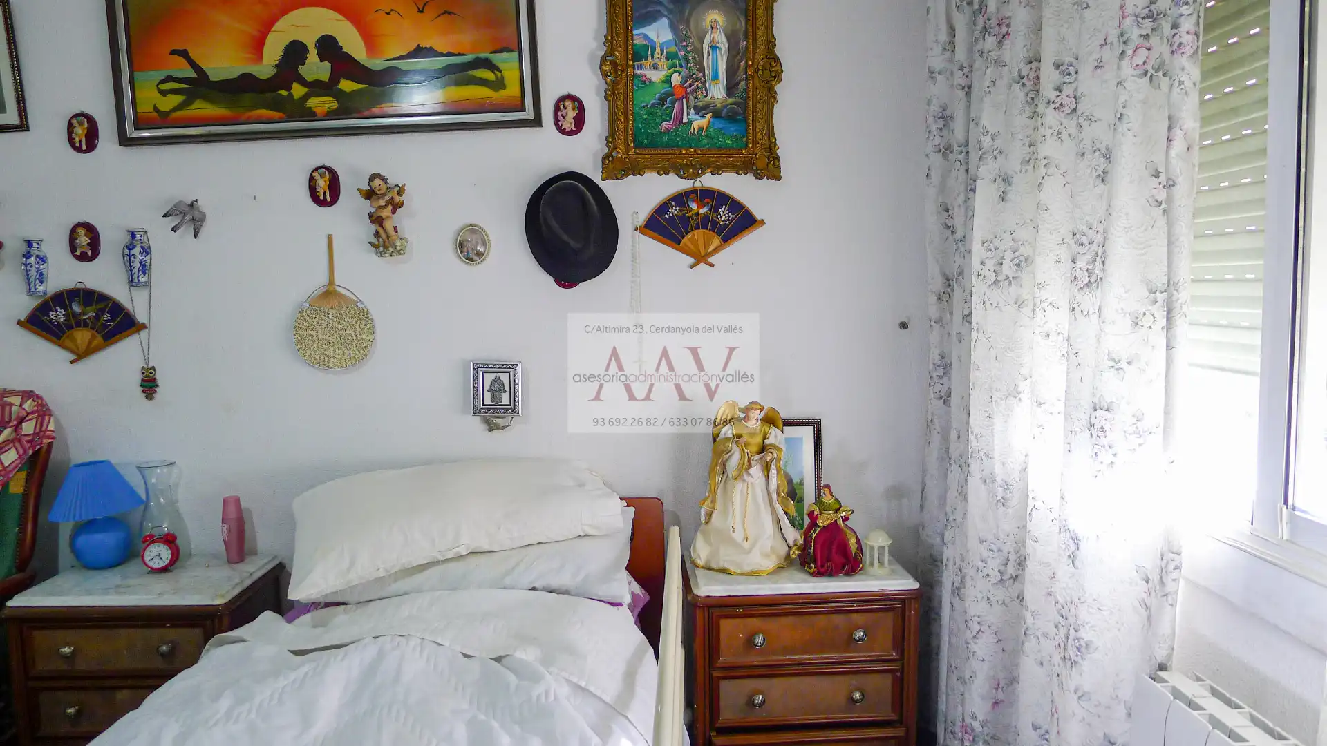 Schlafzimmer von Wohnung zum Verkauf in Cerdanyola del Vallès mit Klimaanlage, Heizung und Balkon
