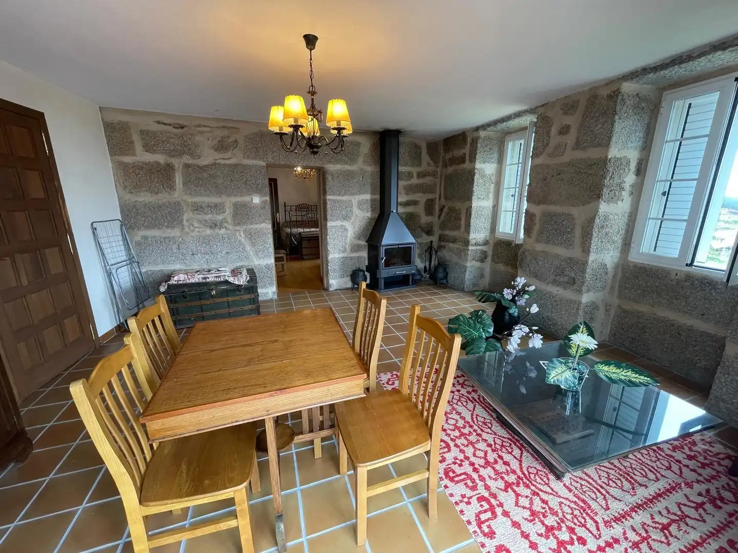 Dining room of Houses for sale in Cortegada  with Private garden, Terrace and Balcony