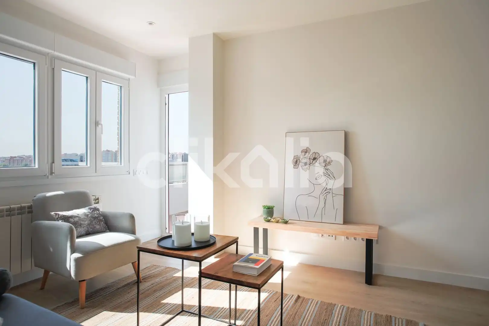 Sala d'estar de Pis en venda en Madrid amb Aire condicionat, Calefacció i Terrassa