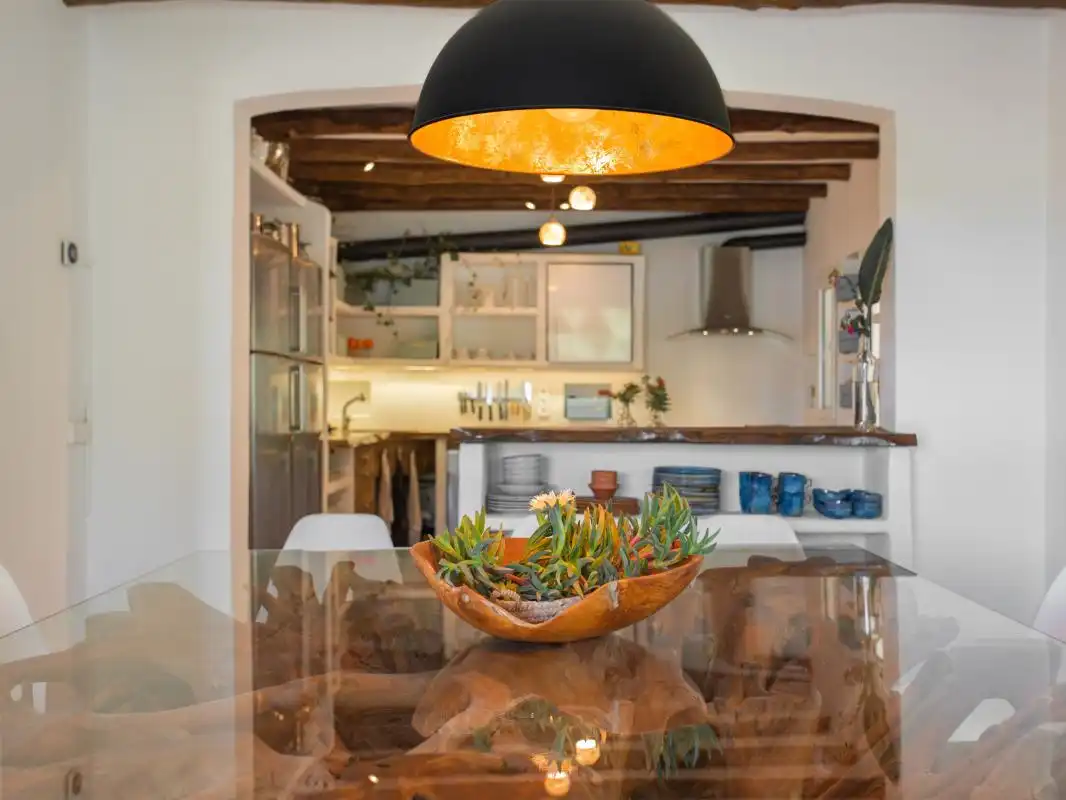 Kitchen of Houses for sale in Sant Josep de sa Talaia  with Air Conditioner, Heating and Private garden